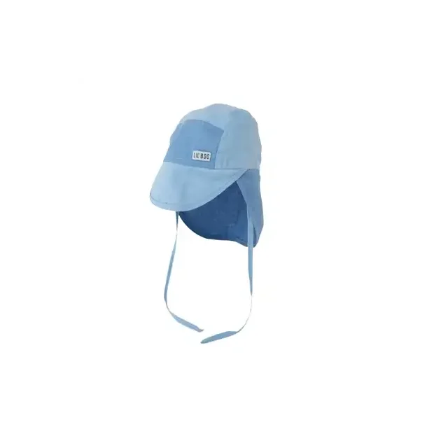 Lil' Boo Soft Baby Sun Cap Block Blue